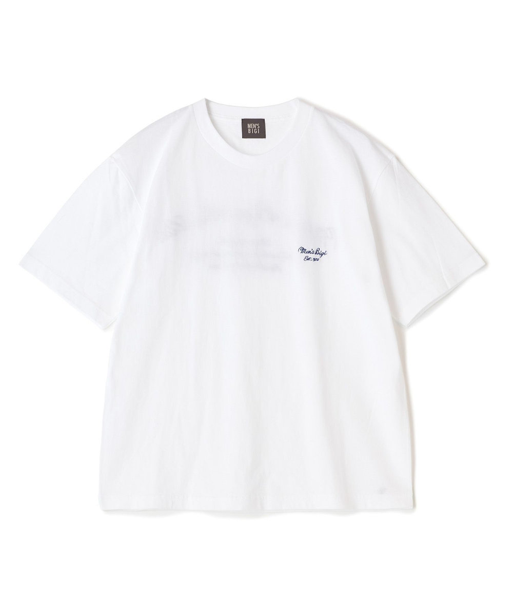 MEN'S BIGI 50th ANNIVERSARY TEE 刺繍ロゴ ホワイト