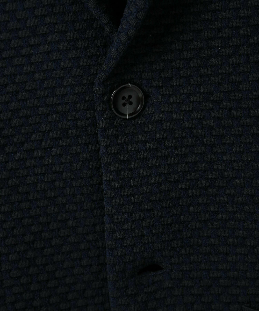 MEN'S BIGI 【ACTIVE TAILOR】モール混ニットジャケット ネイビー