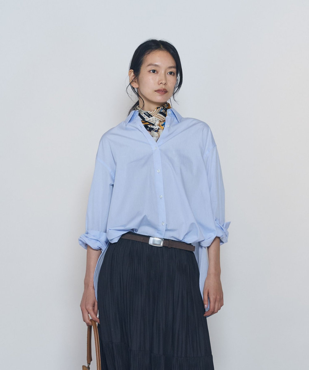 1er Arrondissement シャンブレーシャツ サックスブルー