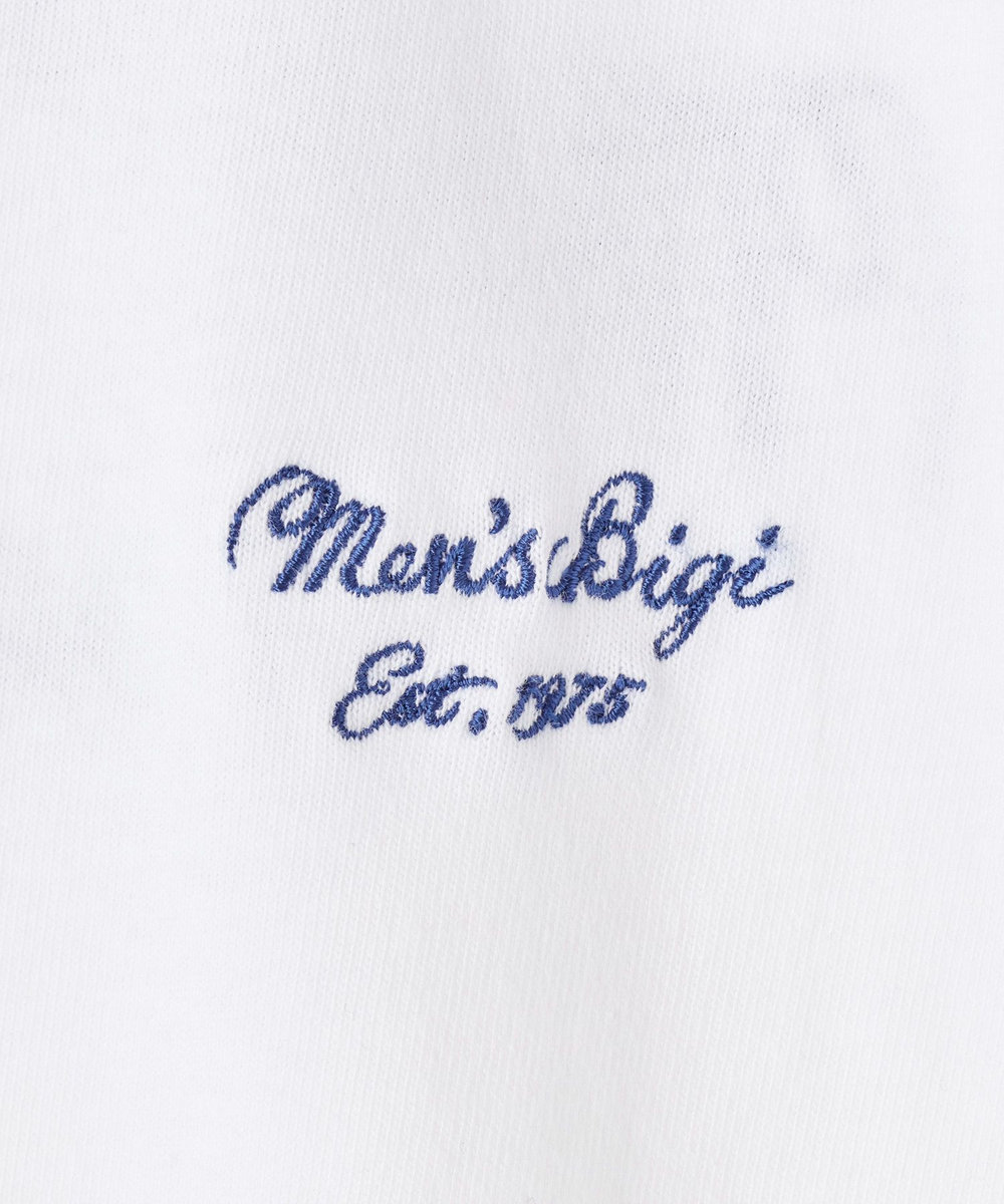 MEN'S BIGI 50th ANNIVERSARY TEE 刺繍ロゴ ホワイト