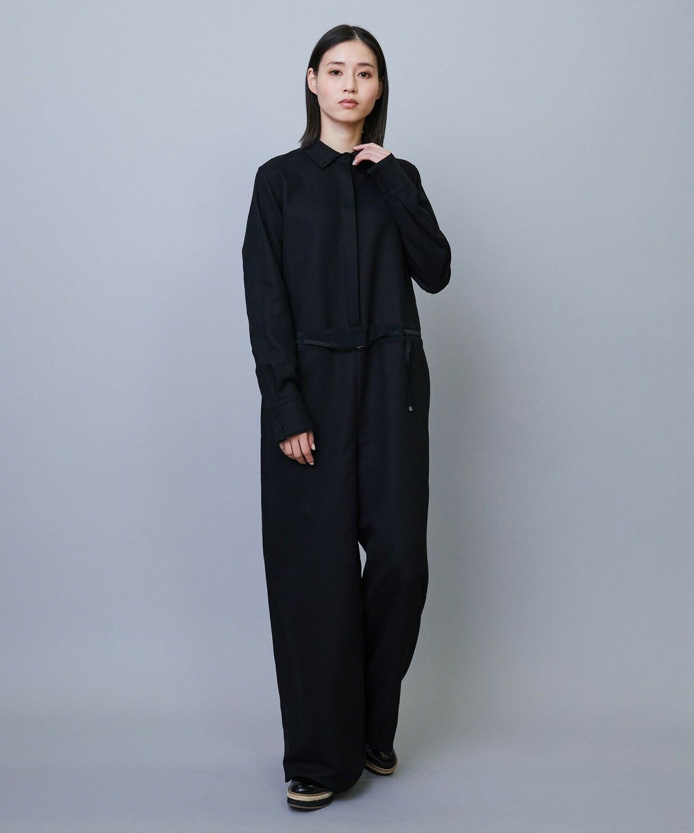 L'EQUIPE COUTURIER 80/2GV二重織オールインワン ブラック