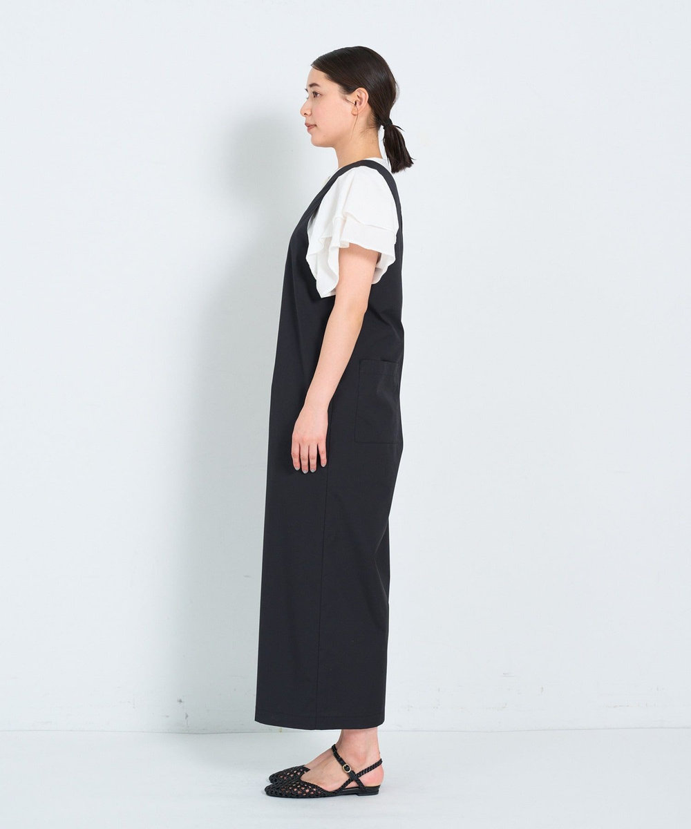 ADIEU TRISTESSE Vネックサロペット ブラック