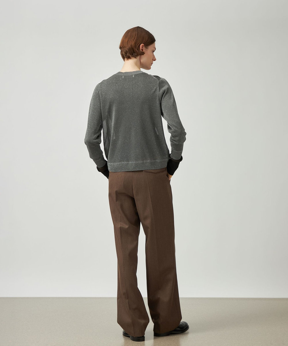 DÉPAREILLÉ LAME CARDIGAN / ラメカーディガン グレー