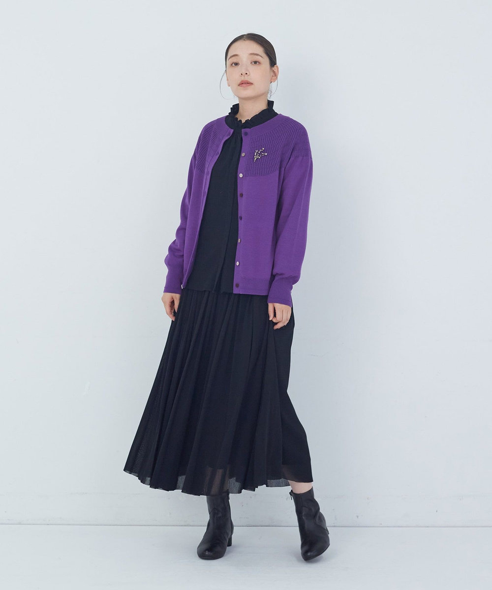 ADIEU TRISTESSE パーチモチーフブローチ オフホワイト