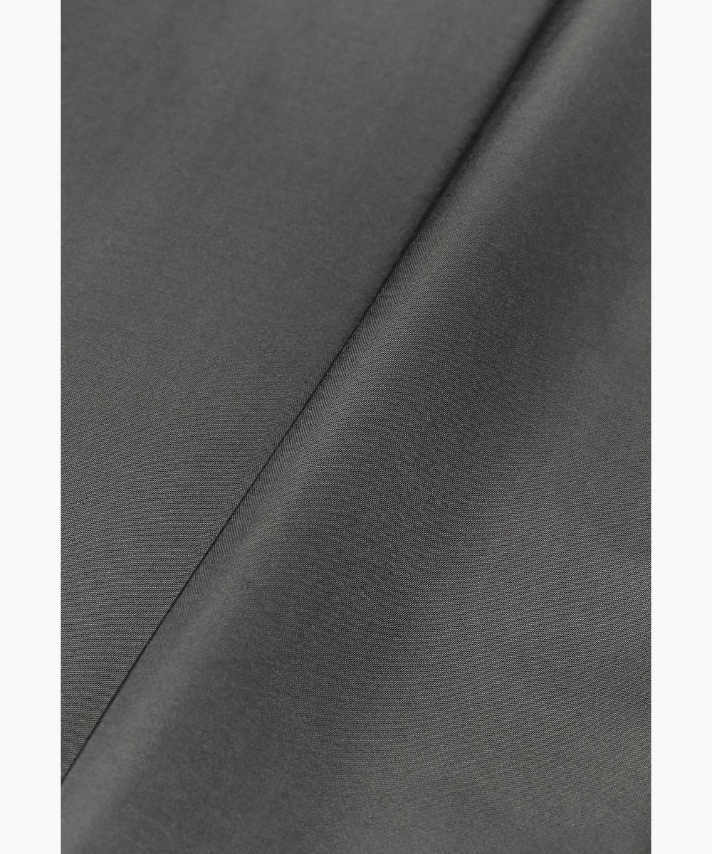 DÉPAREILLÉ VISCOSE SATIN TUCK WIDE PANTS / ヴィスコースサテンタックワイドパンツ チャコールグレー