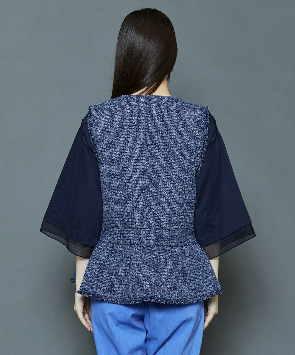 MOGA Collection [MOGA Collection]ファンシーツイードジレ ネイビー