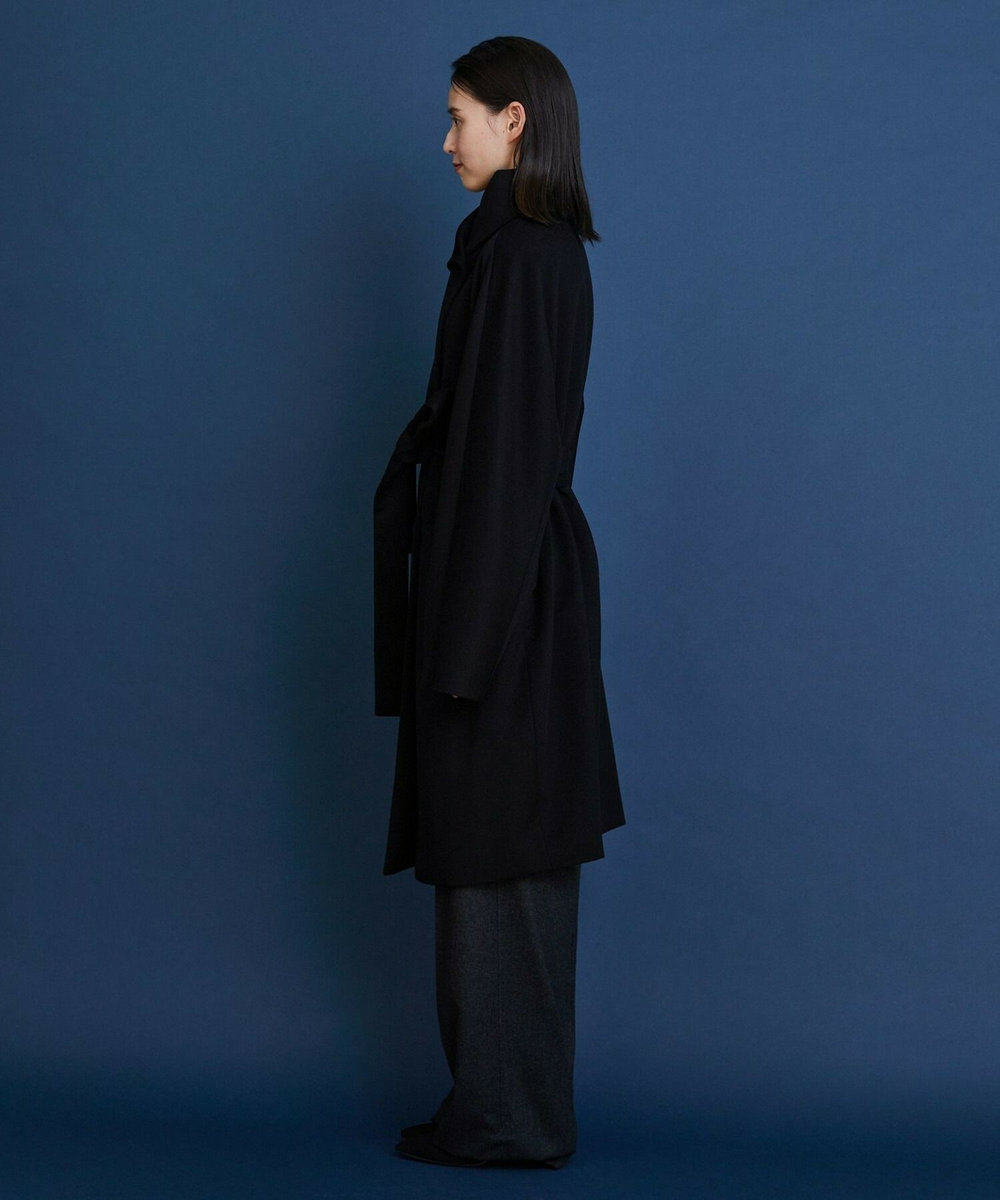 L'EQUIPE COUTURIER ピュアカシミヤロングコート ブラック