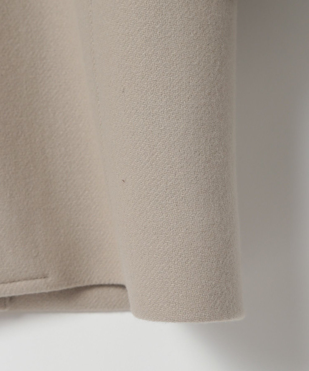 MEN'S BIGI Bellandiウールメルトンスタンドカラーコート ベージュ