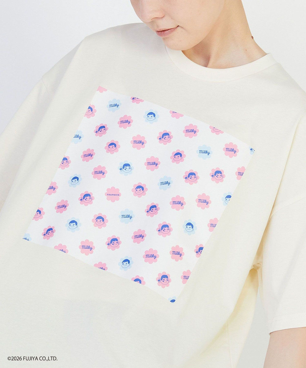 FRAPBOIS ミルキー ボックスＴシャツ アイボリー
