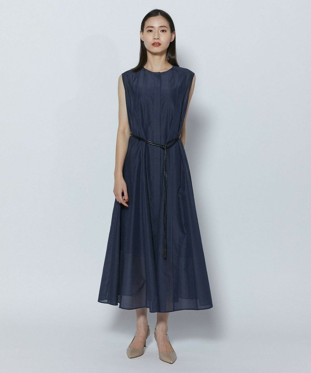 L'EQUIPE COUTURIER C/SEオーガンジーワンピース ネイビー