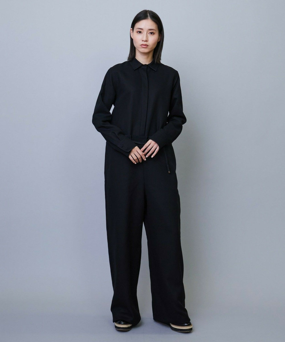 L'EQUIPE COUTURIER 80/2GV二重織オールインワン ブラック