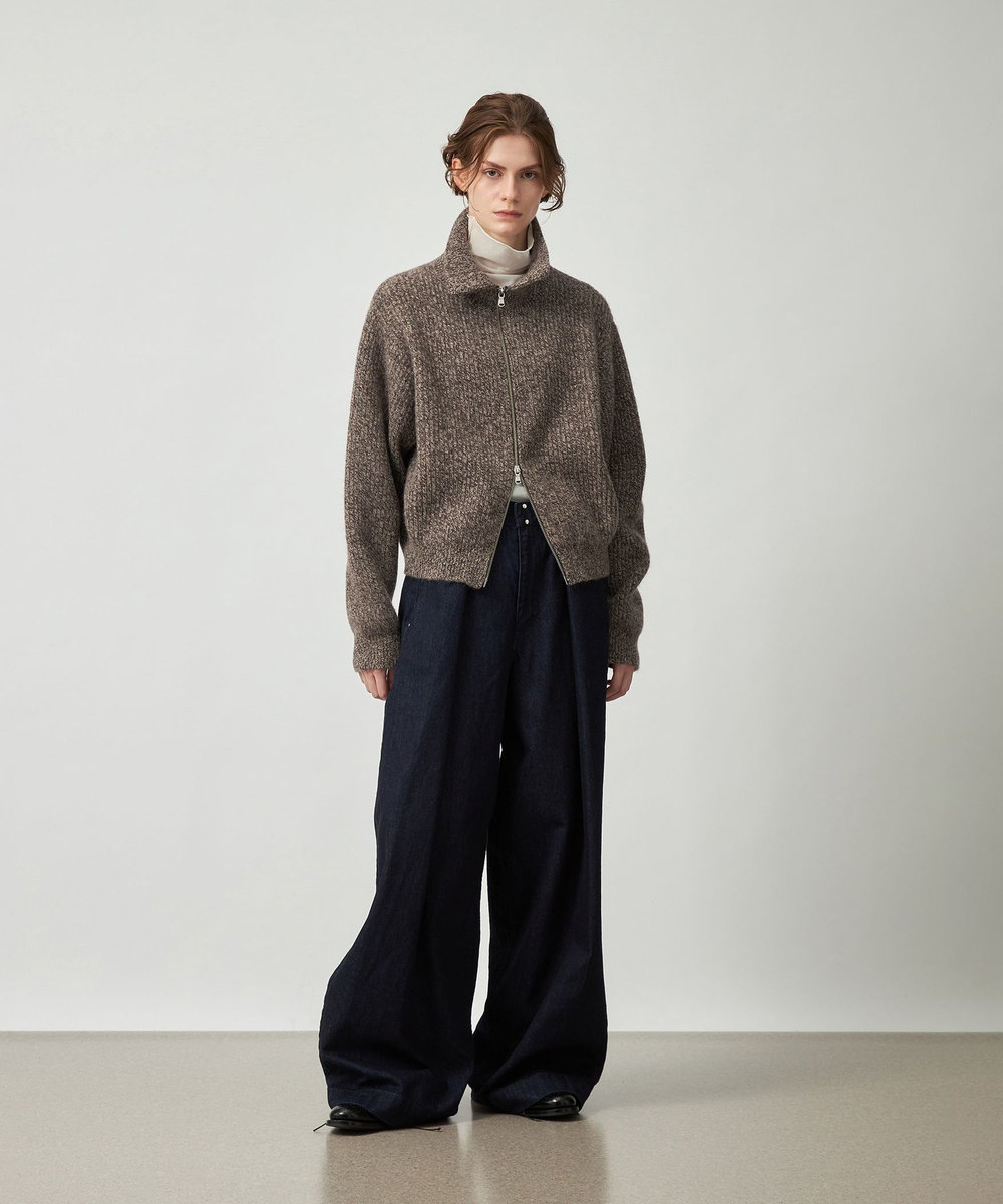 DÉPAREILLÉ DENIM WIDE PANTS / デニムワイドパンツ ブルー