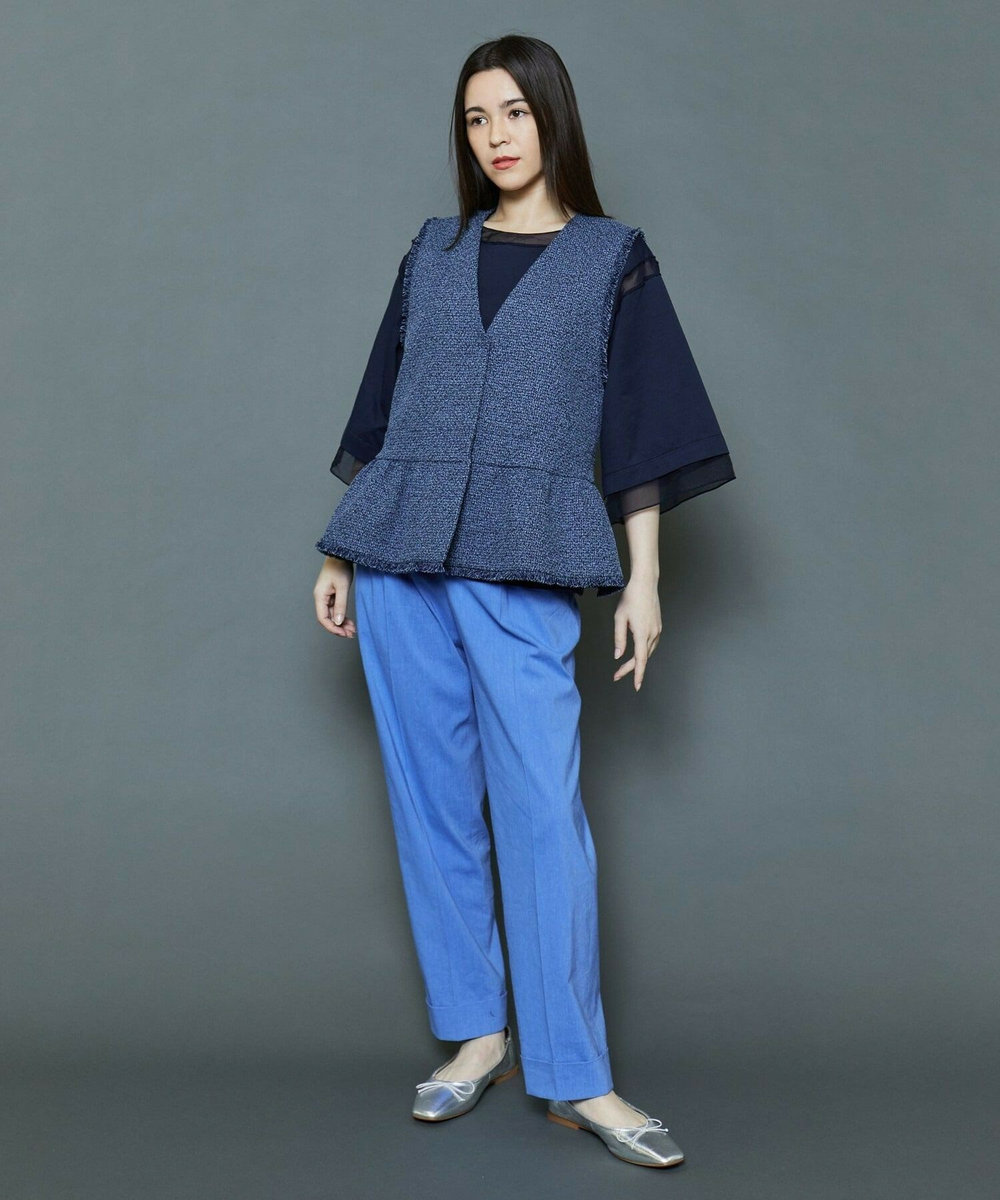 MOGA Collection [MOGA Collection]ファンシーツイードジレ ネイビー