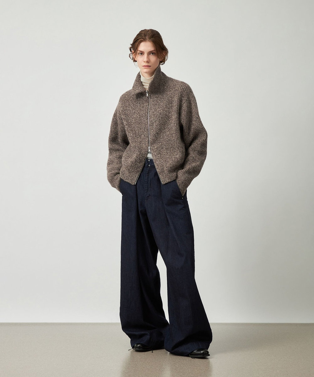 DÉPAREILLÉ DENIM WIDE PANTS / デニムワイドパンツ ブルー