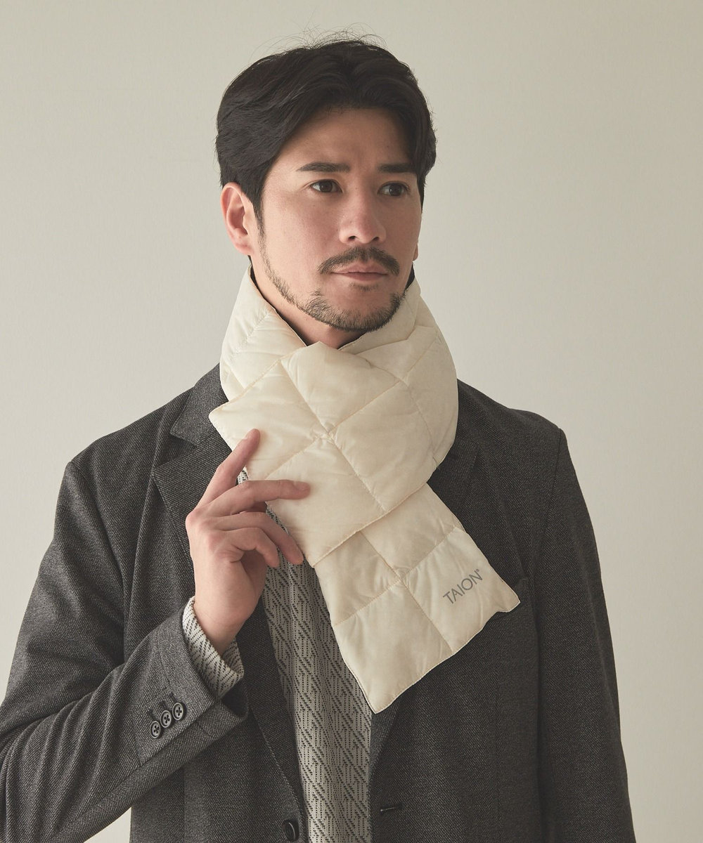 UNION STATION TAION BASIC DOWN SCARF ホワイト