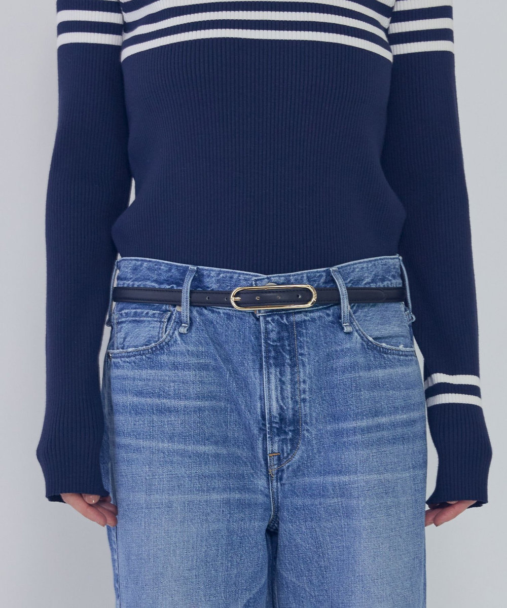 1er Arrondissement 【WEB限定】＜PUNTI（プンティ）＞“OVAL"ベルト ブラック