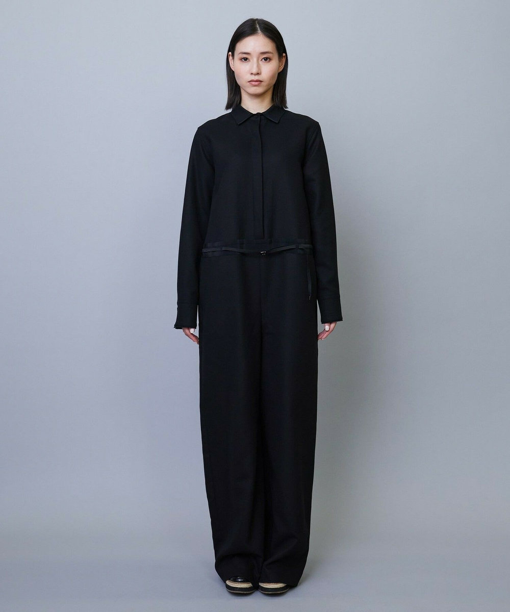 L'EQUIPE COUTURIER 80/2GV二重織オールインワン ブラック
