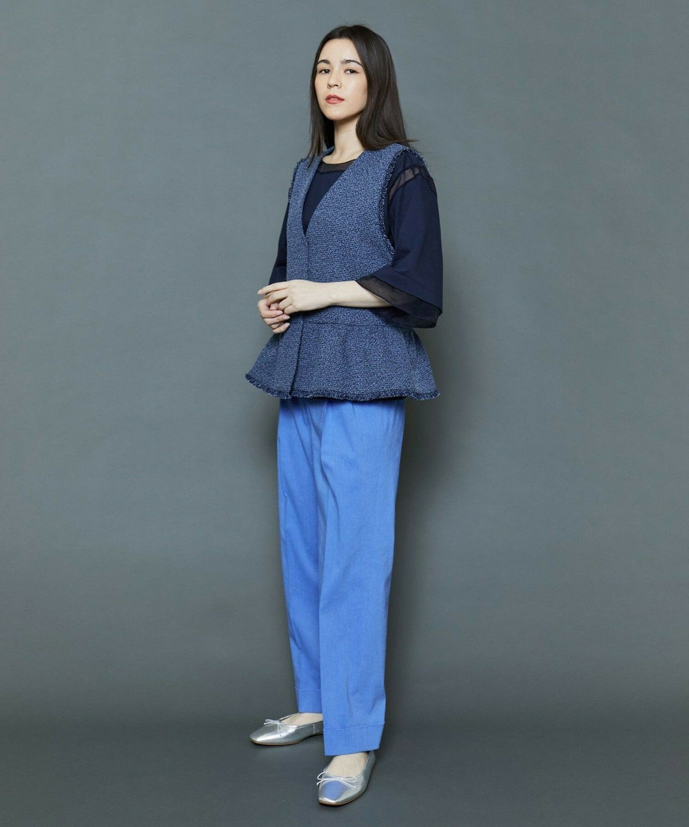 MOGA Collection [MOGA Collection]ファンシーツイードジレ ネイビー