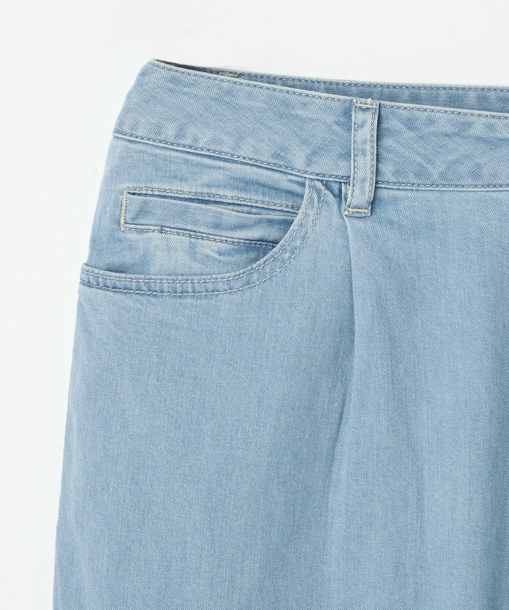 L'EQUIPE Lサイズ（大きいサイズ） 【大きいサイズ】7ozストレッチテーパードデニムパンツ ライトブルー