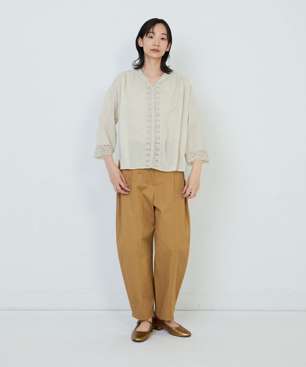 ADIEU TRISTESSE ◆インドレースカラーブラウス グリーン