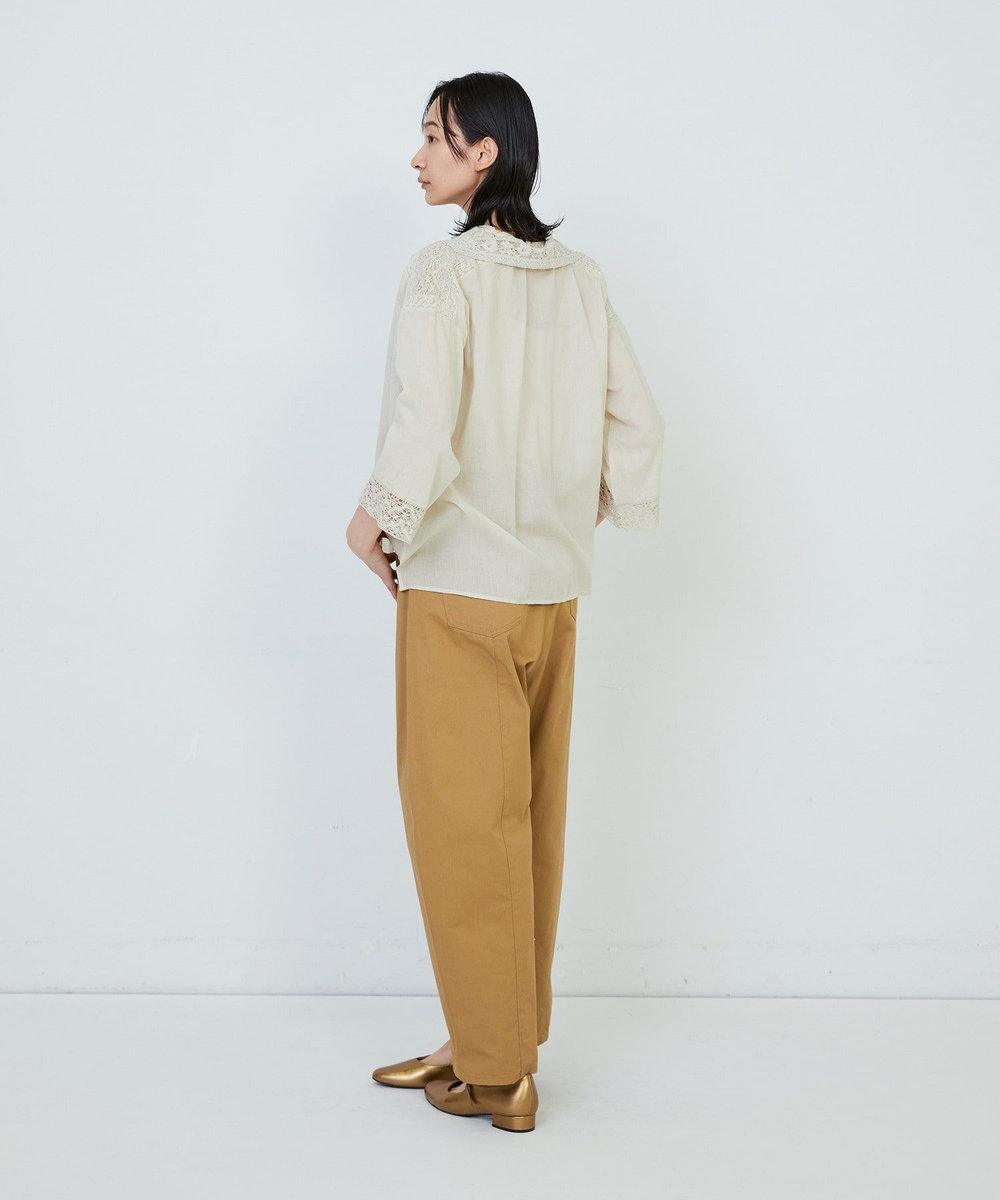 ADIEU TRISTESSE ◆インドレースカラーブラウス グリーン