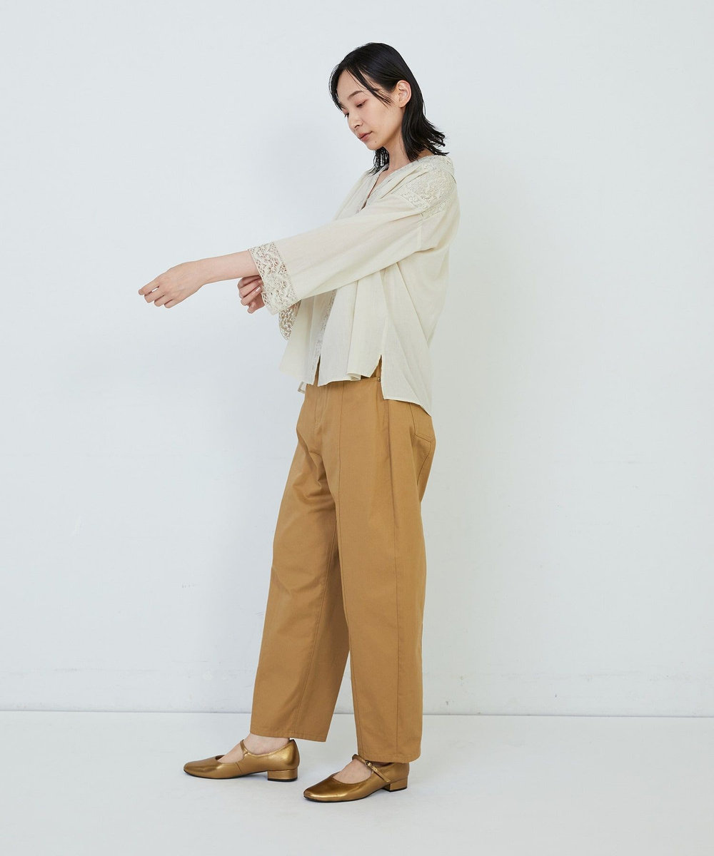 ADIEU TRISTESSE ◆インドレースカラーブラウス グリーン