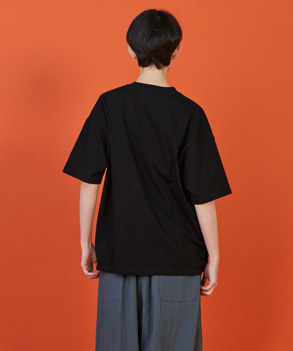 FRAPBOIS フラワーロゴＴシャツ ブラック