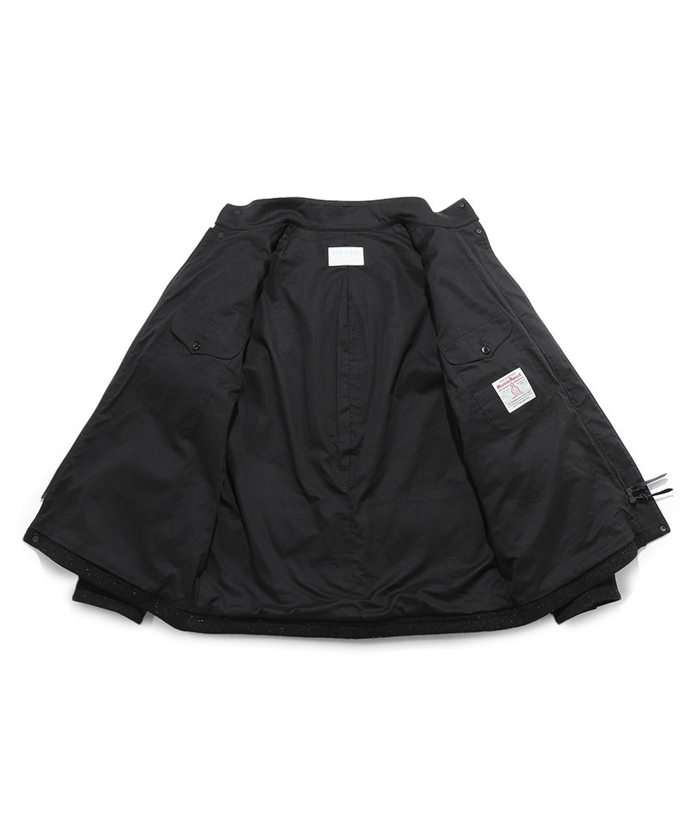 MEN'S BIGI 【50th Anniv . 菊池武夫】HARRIS TWEED COLOR NEP BLOUSON ブラック