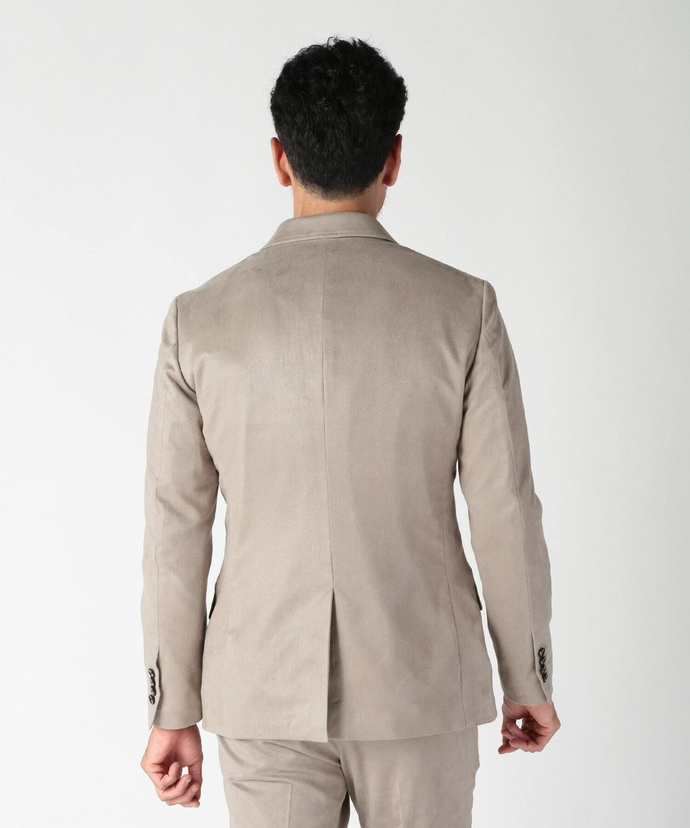 MEN'S BIGI コマスエードストレッチジャケット（セットアップ対応） グレー