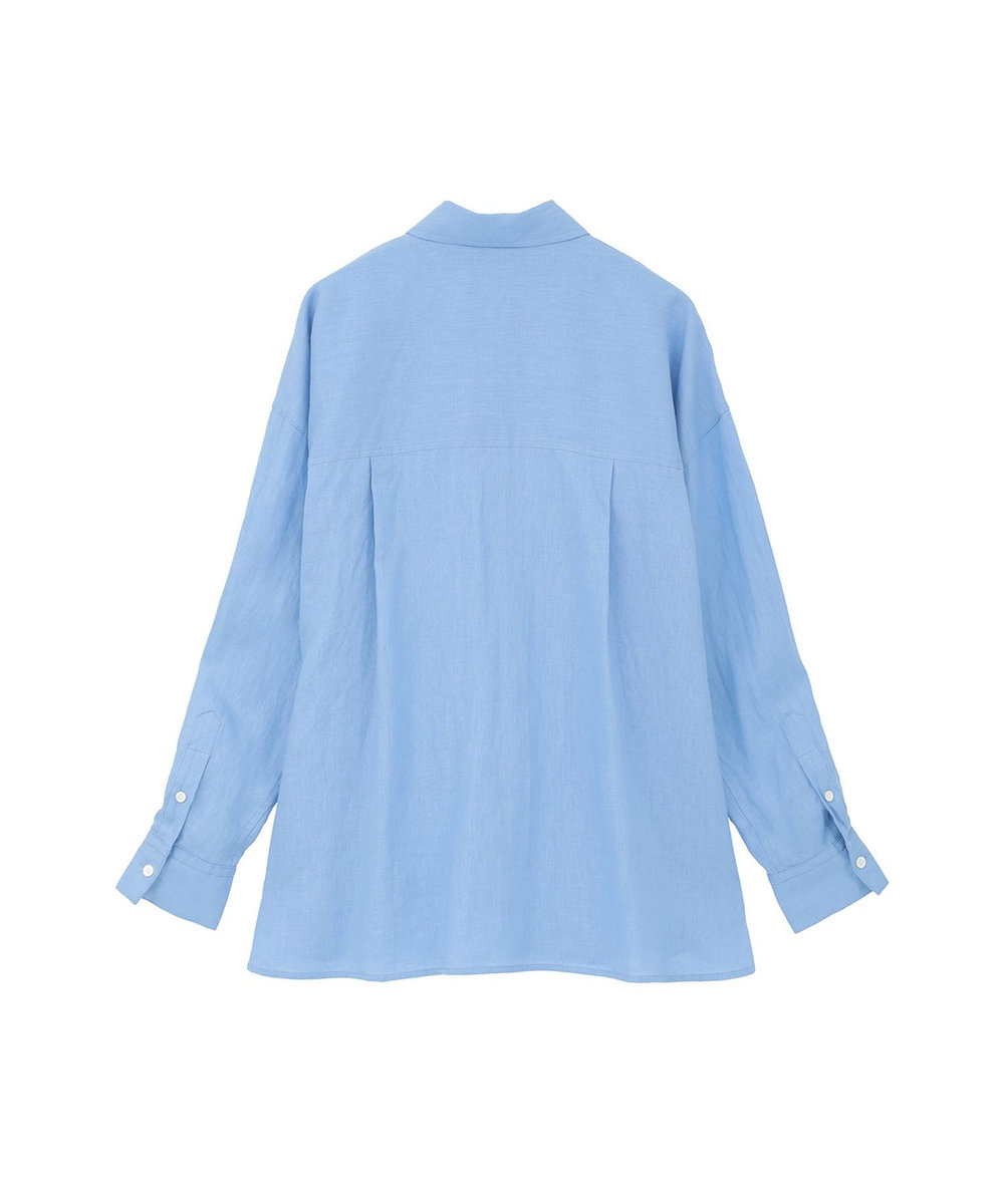 1er Arrondissement 【リニューアル】ウォッシュリネンシャツ サックスブルー