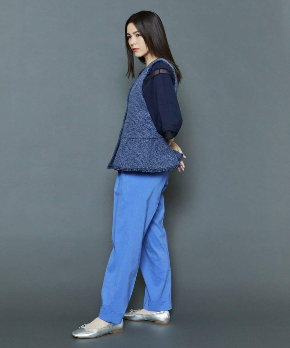 MOGA Collection [MOGA Collection]ファンシーツイードジレ ネイビー