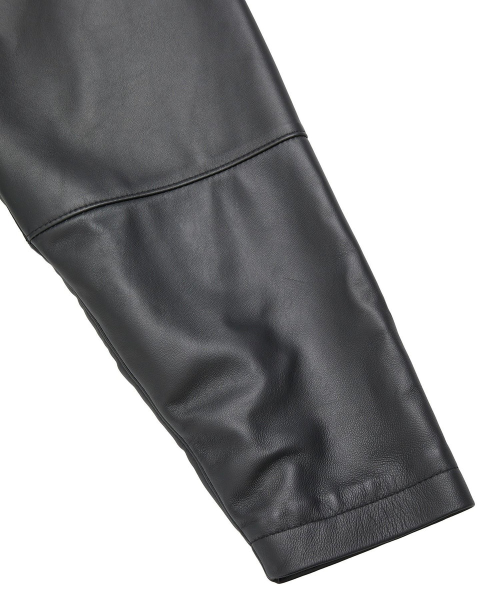 MEN'S BIGI シープレザーブルゾン ブラック