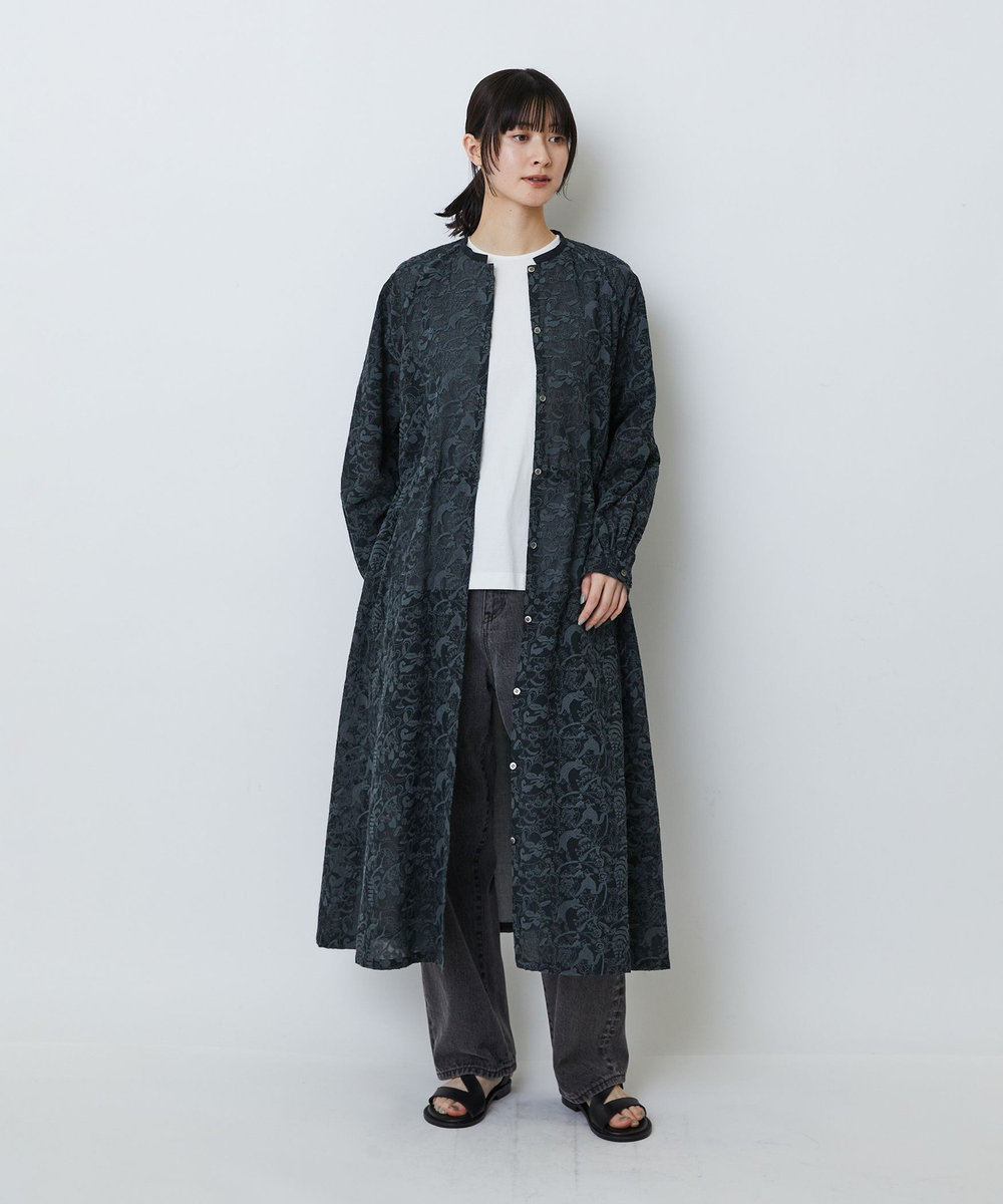 LOISIR 【アーティストコラボ】LOISIR×TORANEKOBONBON エンブロイダリーワンピース ブラック系その他