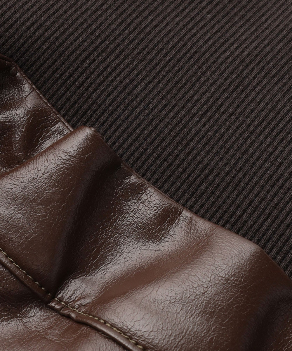 1er Arrondissement ＜COGTHEBIGSMOKE /コグ ザ ビッグ スモーク＞"OAKLEY SKIRT"レザースカート ブラウン