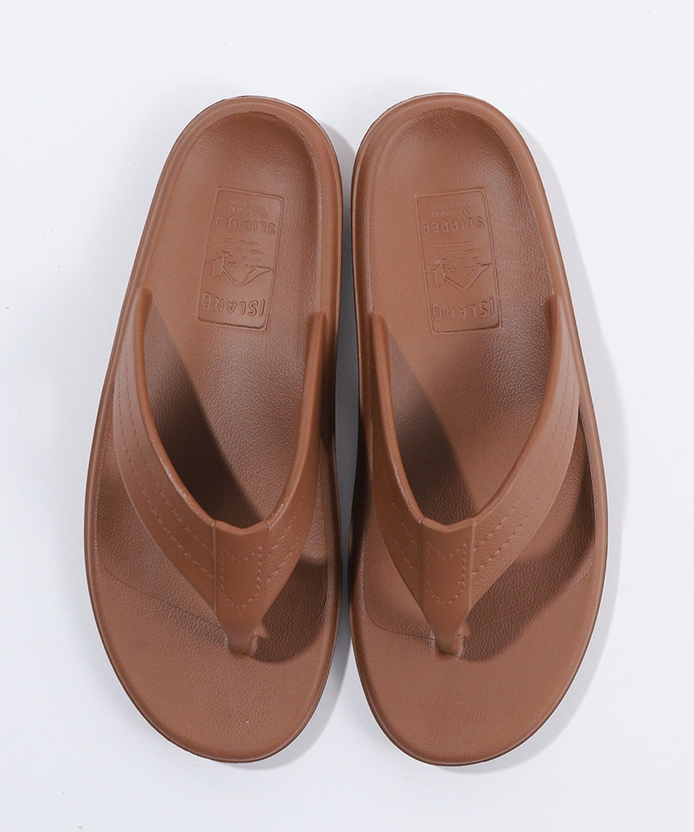 MEN'S BIGI 【ISLAND SLIPPER/アイランドスリッパ】EVA ビーチサンダル ブラウン