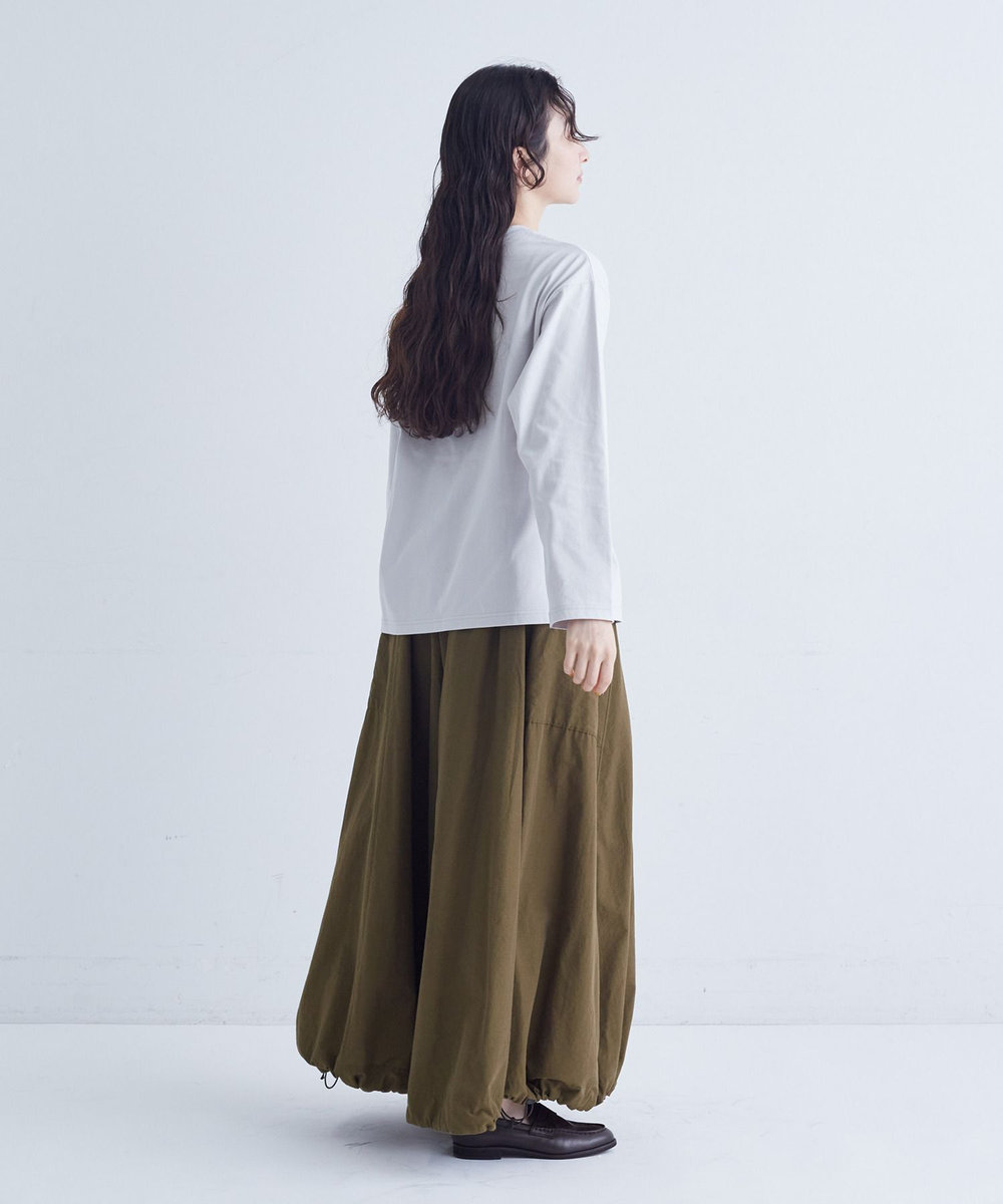 congés payés ADIEU TRISTESSE ichiro yamaguchi.ロングＴシャツ ブル－グレ－
