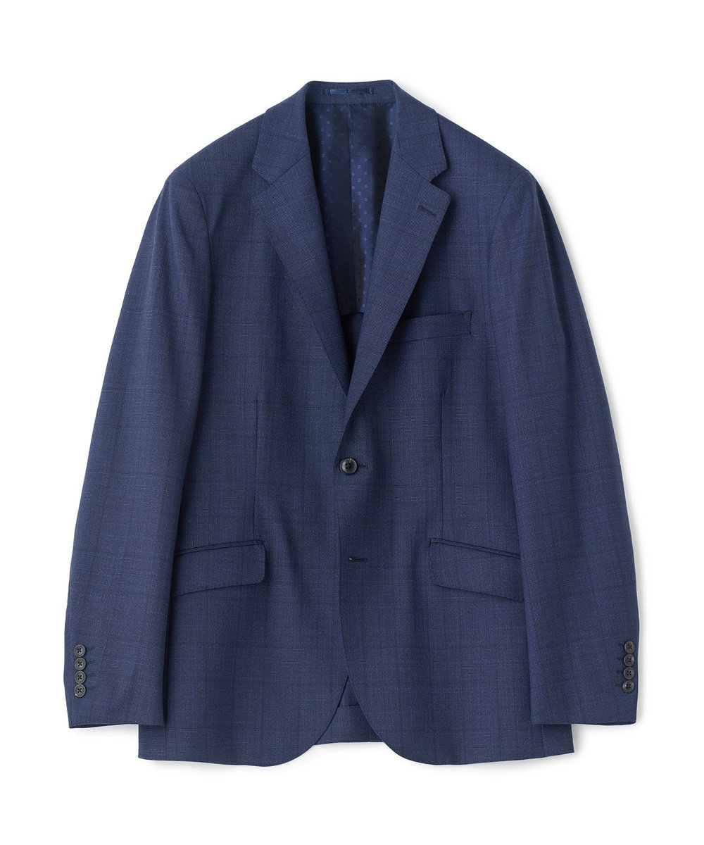 MEN'S BIGI 【Loro Piana/ロロ・ピアーナ】ウール梳毛 グレンチェック柄スーツ ネイビー