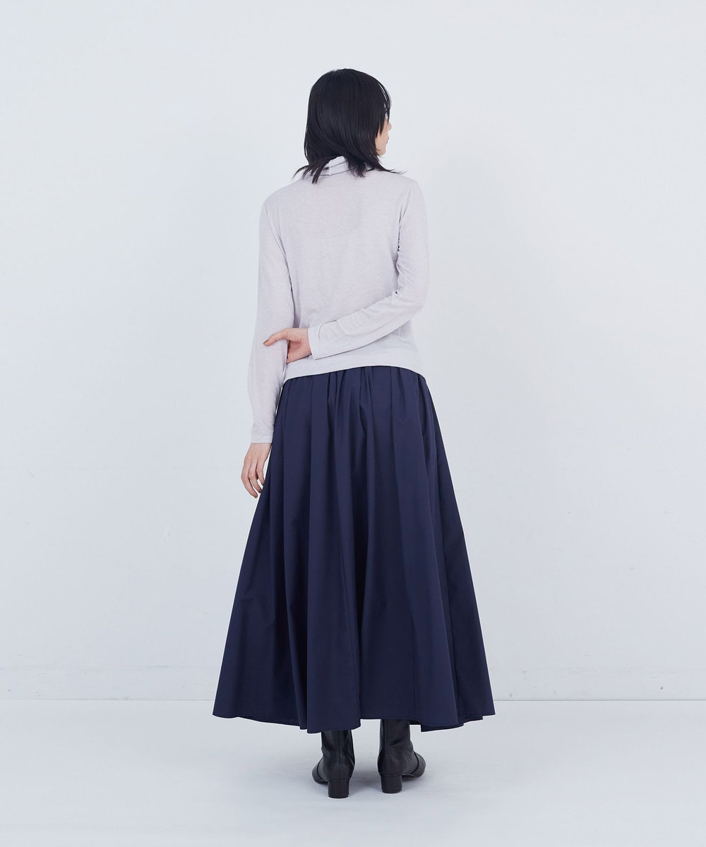 ADIEU TRISTESSE ガーゼベア天竺タートルネックカットソープルオーバー ライトグレー