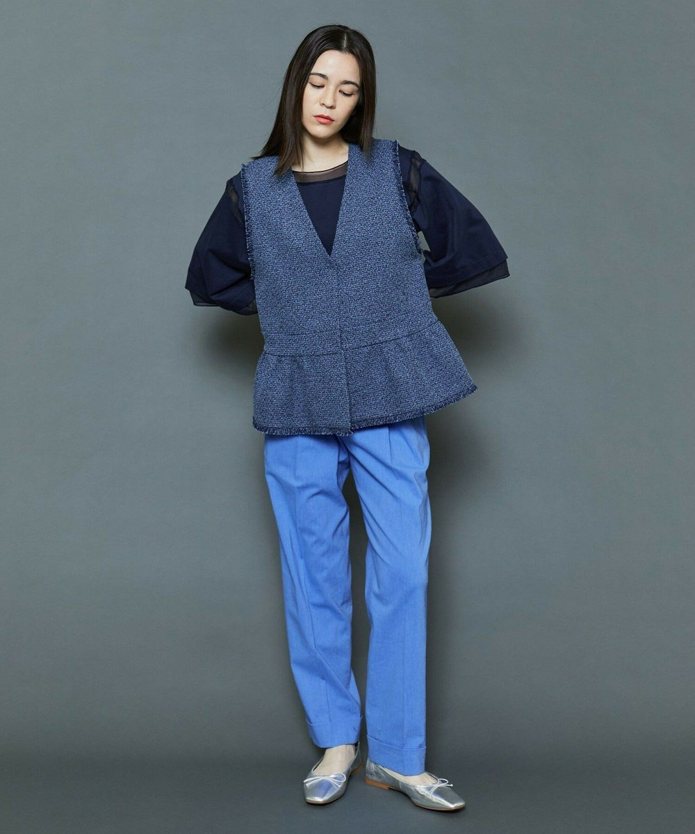 MOGA Collection [MOGA Collection]ファンシーツイードジレ ネイビー