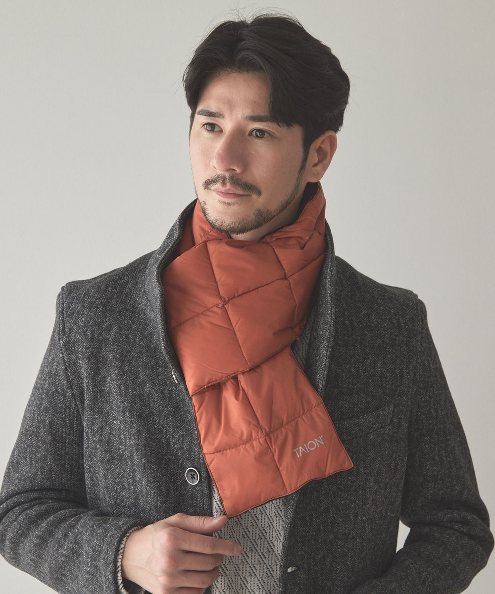 UNION STATION TAION BASIC DOWN SCARF オレンジ
