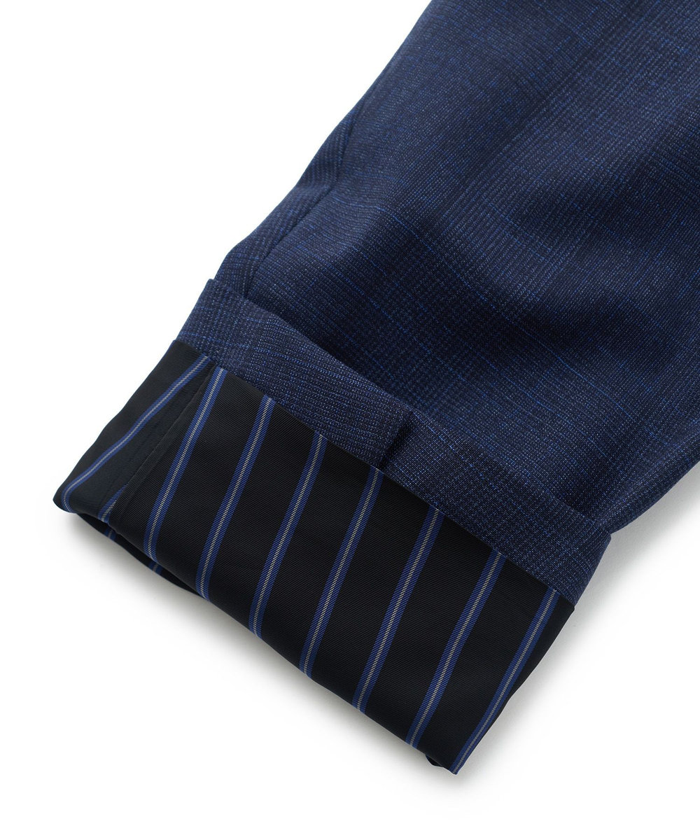 MEN'S BIGI 【Loro Piana/ロロ・ピアーナ】ウール梳毛 グレンチェック柄スーツ ネイビー