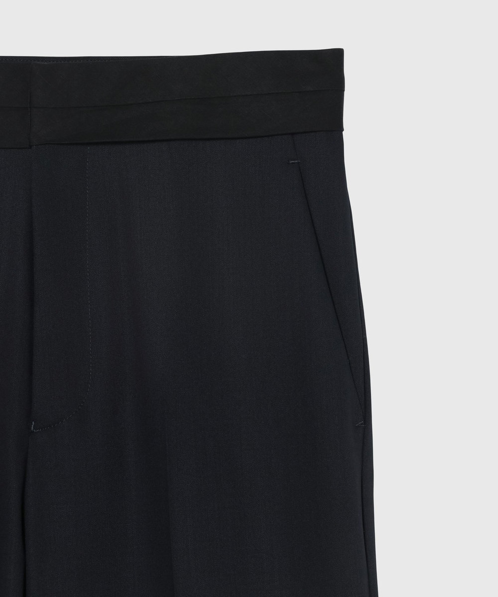 DÉPAREILLÉ WOOL NYLON GABARDINE PANTS / ウールナイロンギャバジンパンツ ネイビー