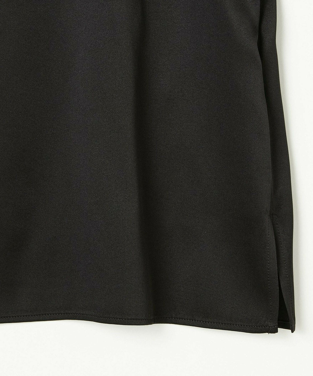 L'EQUIPE COUTURIER シルクストレッチブラウス ブラック