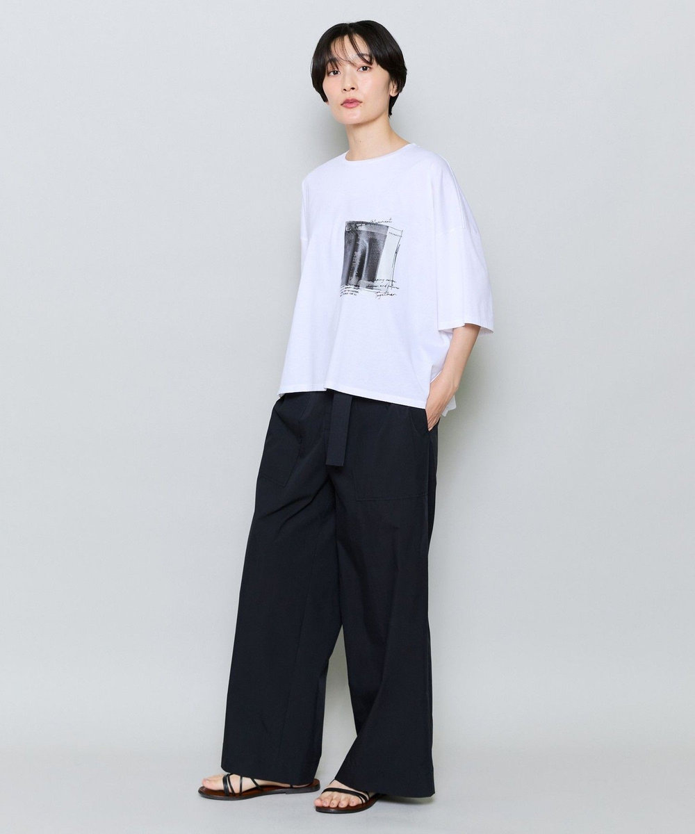 MOGA ハイゲージ天竺フォトプリントTシャツ ホワイト
