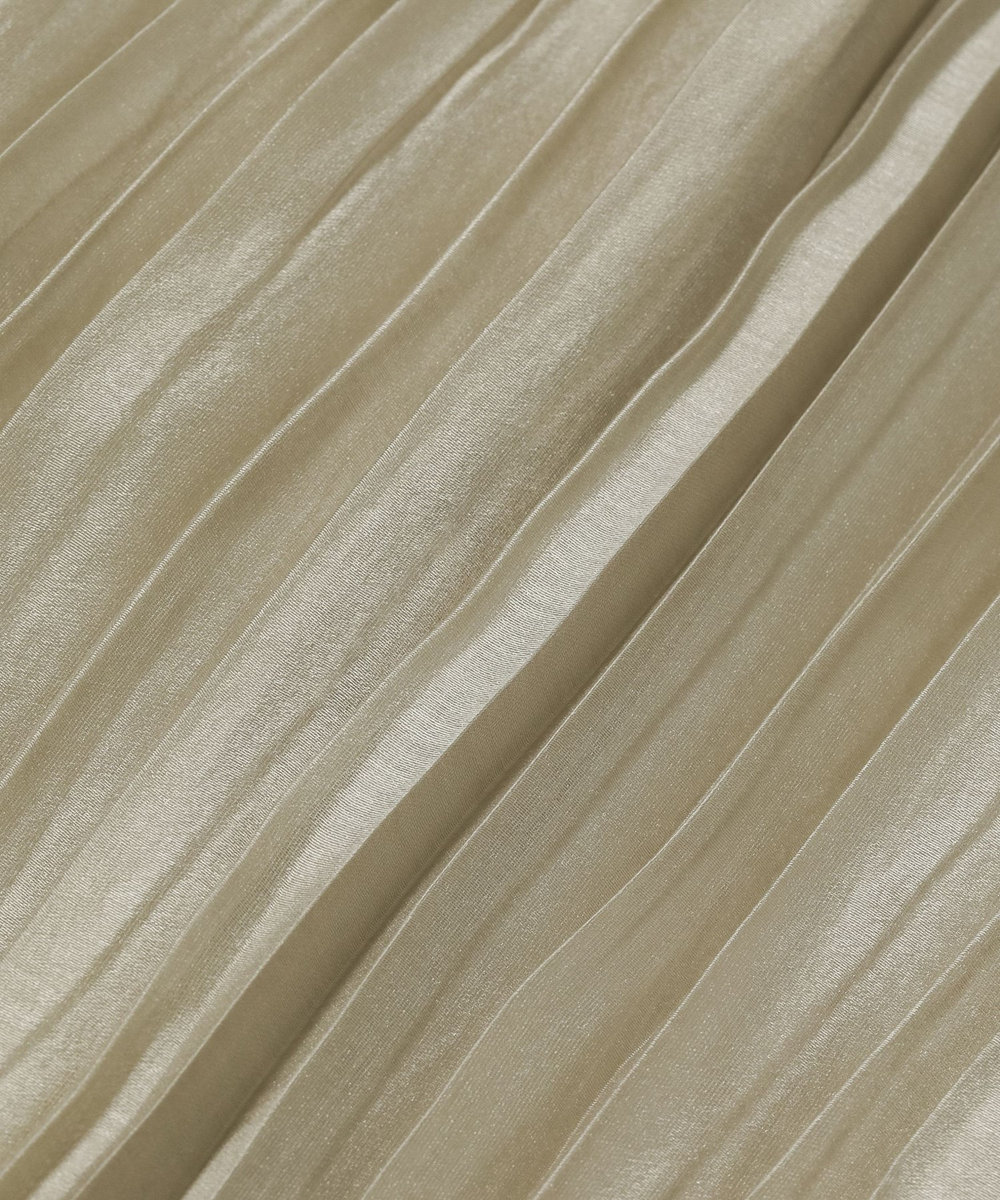 DÉPAREILLÉ TENCEL ORGANDY PLEATS BLOUSE / テンセルオーガンジープリーツブラウス ベージュ