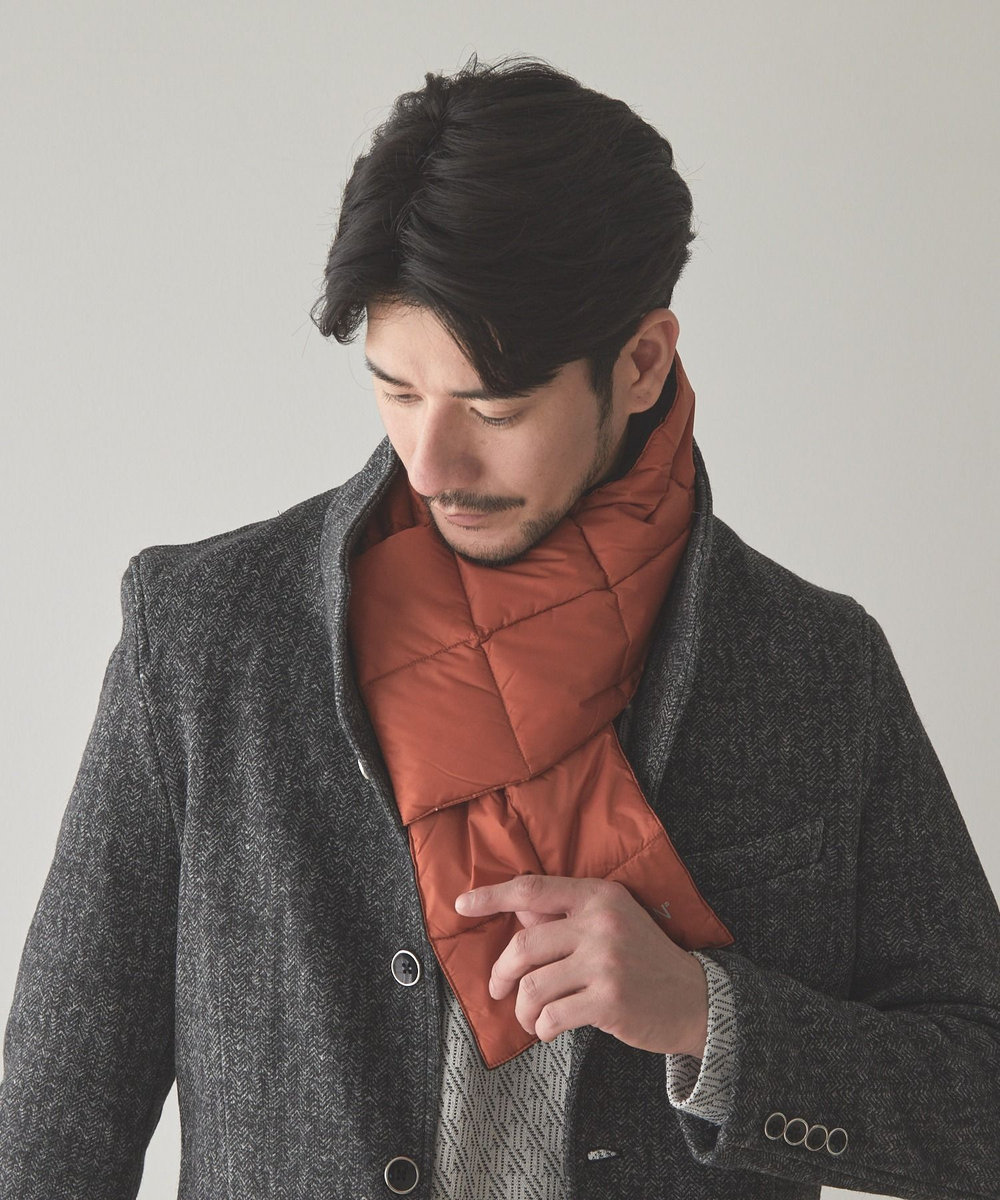 UNION STATION TAION BASIC DOWN SCARF オレンジ