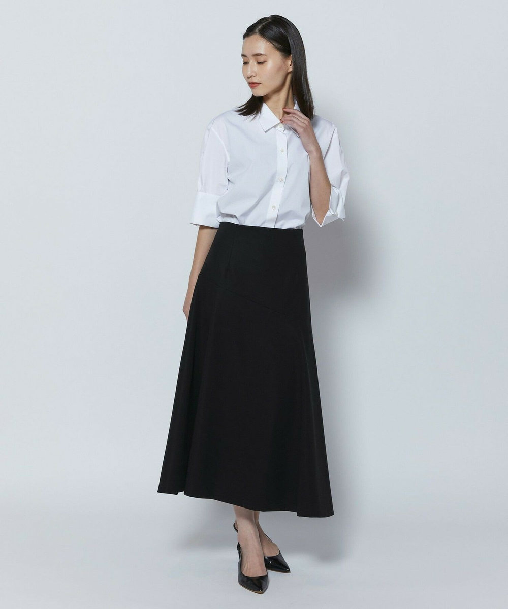 L'EQUIPE COUTURIER 100/2シルケットコットンシャツ ホワイト