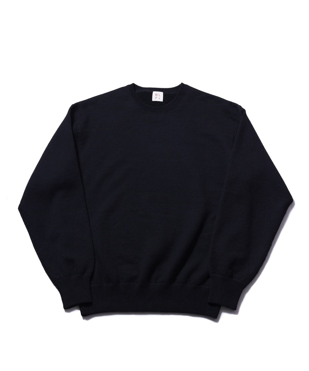 MEN'S BIGI 【WLP/ダブルエルピー】CREW NECK PO ブラック