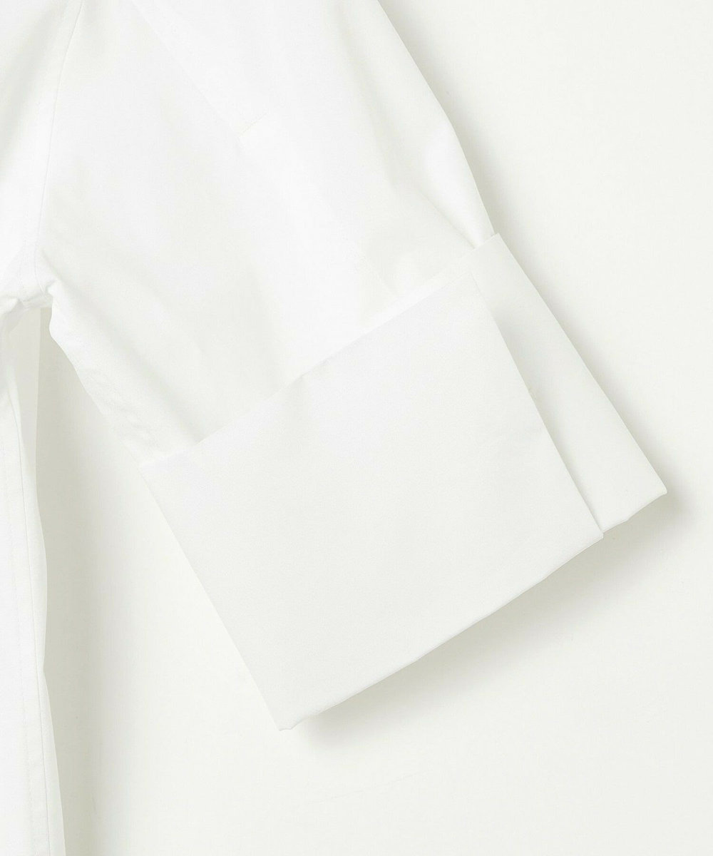 L'EQUIPE COUTURIER 100/2シルケットコットンシャツ ホワイト