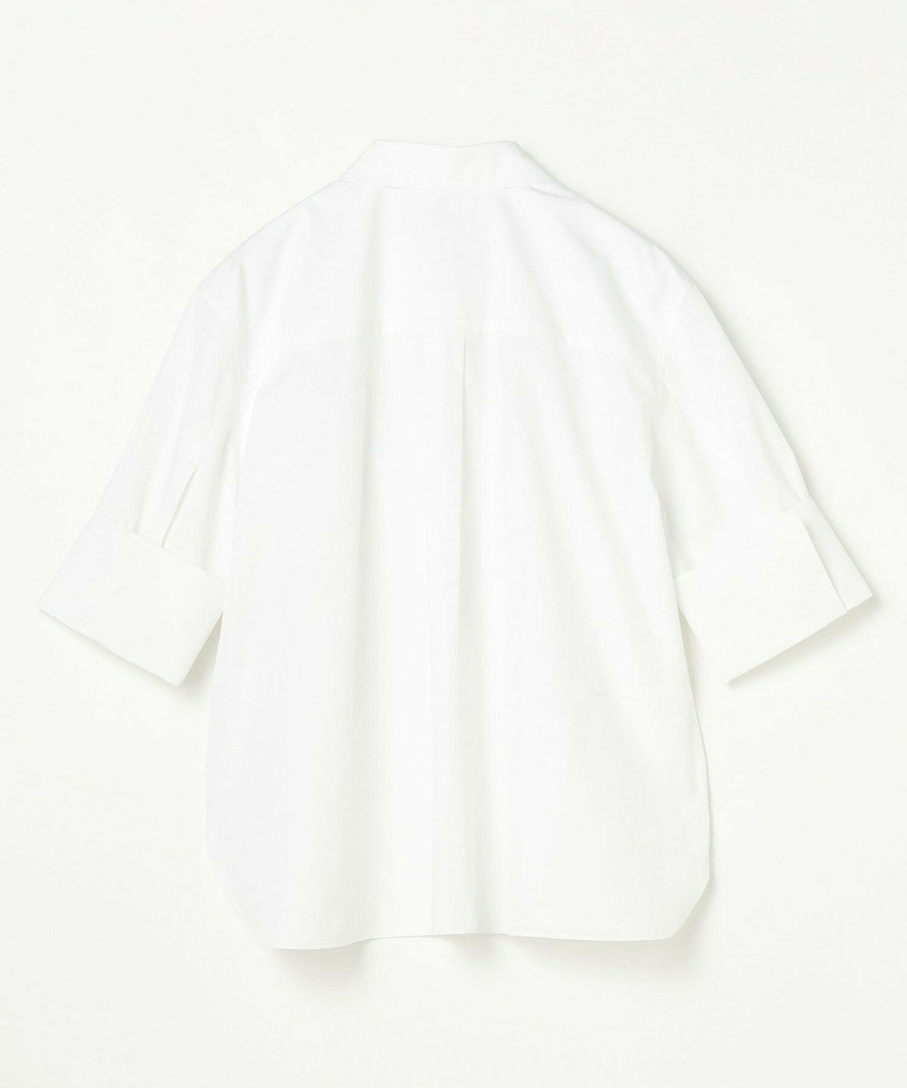 L'EQUIPE COUTURIER 100/2シルケットコットンシャツ ホワイト